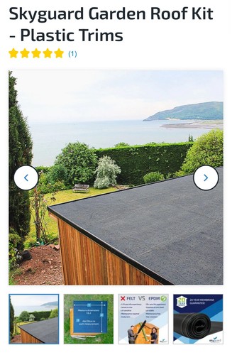 Epdm rubber roofing shed kit - rubber,